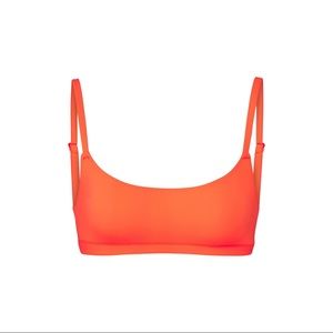 LAST CHANCE 🔥 SKIMS Neon Orange Fits Everybody Scoop Neck Bra